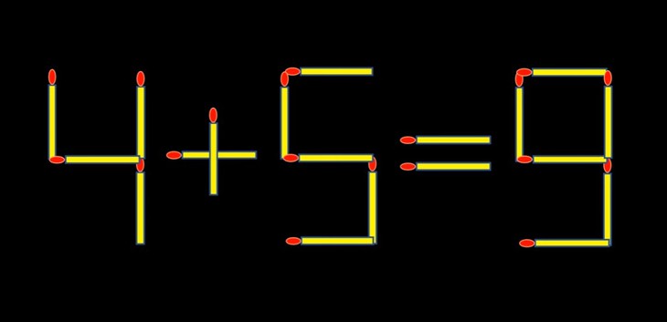 Thử tài IQ: Di chuyển một que diêm để 1+6=4 thành phép tính đúng - Ảnh 1.