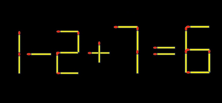 Thử tài IQ: Di chuyển một que diêm để 12+7=8 thành phép tính đúng - Ảnh 1.