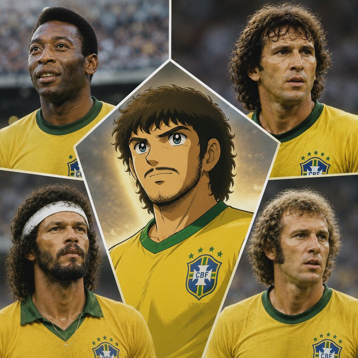 Tranh cãi: huyền thoại Brazil nào là thầy của Tsubasa? - Ảnh 3.