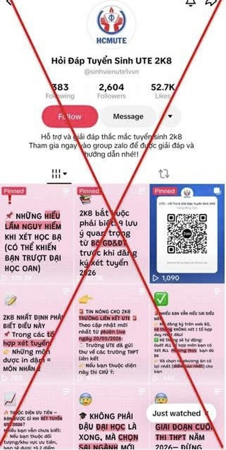 Một số đại học cảnh báo lừa đảo tuyển sinh, đóng học phí nhập học  - Ảnh 2.