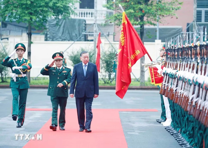 Tổng Bí thư, Chủ tịch nước Tô Lâm dự lễ kỷ niệm 80 năm Bộ đội Pháo binh - Tên lửa - Ảnh 1.