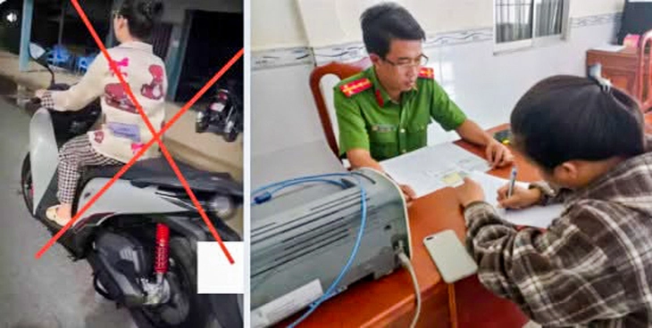 Tự đăng clip vi phạm giao thông lên Facebook, người phụ nữ Cà Mau bị mời làm việc - Ảnh 1.