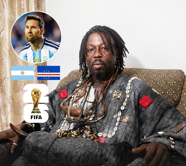 Pháp sư châu Phi gây sốt với tiên đoán Cape Verde loại Argentina ở World Cup 2026 - Ảnh 1.