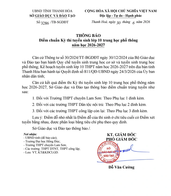 Dự kiến công bố điểm thi vào lớp 10 thanh hóa năm học 2026 - 2027 - Ảnh 2.