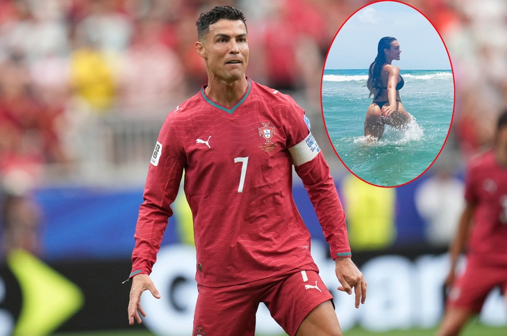 Bạn gái Ronaldo gây sốt với clip tắm biển giữa mùa World Cup - Ảnh 1.