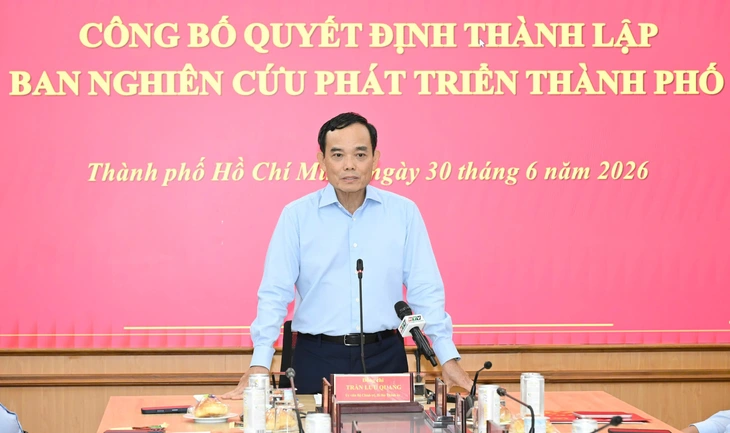 Công bố quyết định thành lập Ban Nghiên cứu phát triển TP.HCM - Ảnh 1.