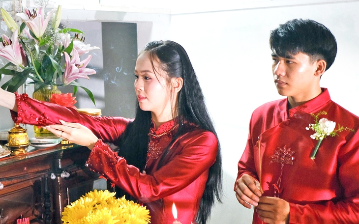 Giới trẻ khám phá giá trị đám cưới truyền thống Nam Bộ xưa tại TP . HCM - Ảnh 18.