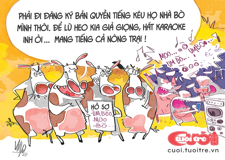 Họ nhà bò đi đăng ký bản quyền cái gì? - Ảnh 1.