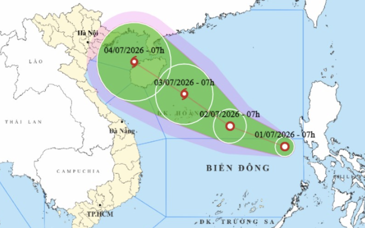 Hôm nay, áp thấp nhiệt đới trên Biển Đông có thể mạnh lên thành bão - Ảnh 3.