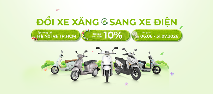 Yadea hỗ trợ người dùng chuyển đổi từ xăng sang xe điện - Ảnh 1.