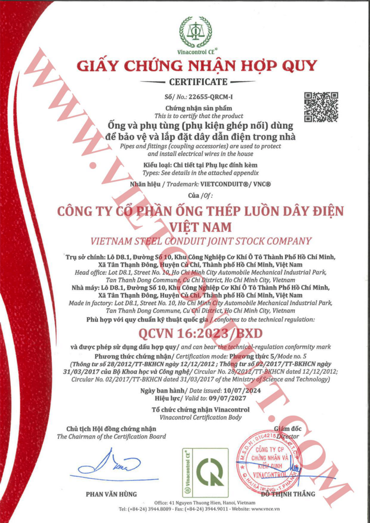 Ống thép luồn dây điện IMC Vietconduit đạt chuẩn UL 1242 - Ảnh 4.