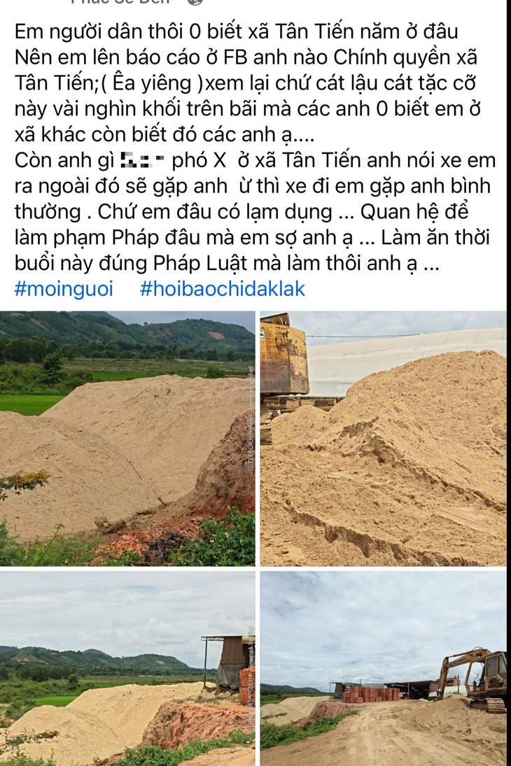 Lộ bãi cát nghi khai thác lậu, xe không biển số chở đất đi bán - Ảnh 2.