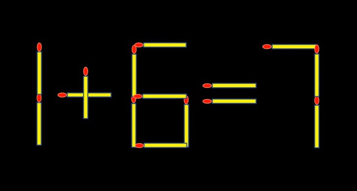 Thử tài IQ: Di chuyển một que diêm để 6+4=4 thành phép tính đúng - Ảnh 1.