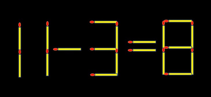 Thử tài IQ: Di chuyển một que diêm để 3-8=5 thành phép tính đúng - Ảnh 5.