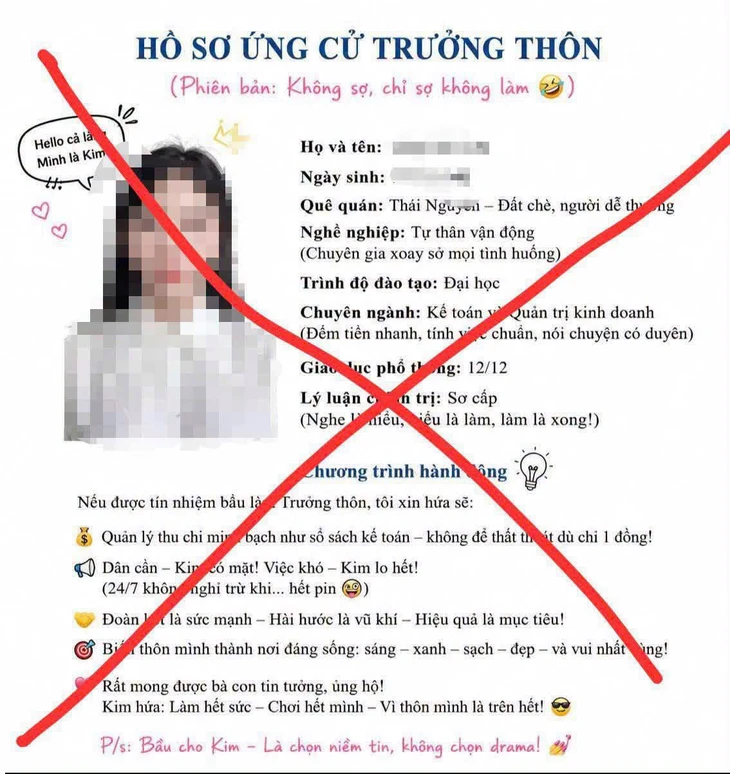 Điều gì khiến trend "ứng cử Trưởng thôn" bị công an cảnh báo? - Ảnh 1.