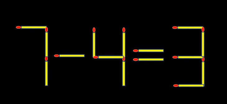Thử tài IQ: Di chuyển một que diêm để 21+4=6 thành phép tính đúng - Ảnh 1.