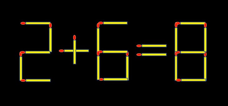 Thử tài IQ: Di chuyển một que diêm để 21+4=6 thành phép tính đúng - Ảnh 1.