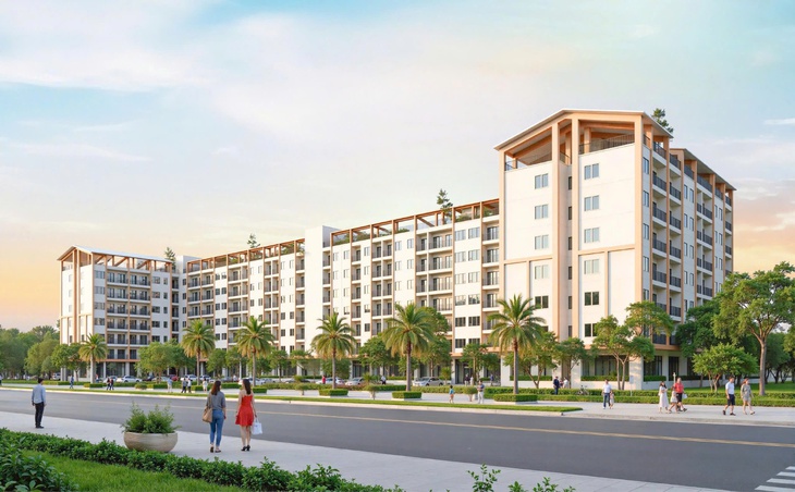 Đà Nẵng khởi công dự án nhà ở xã hội 684 căn gần rừng dừa Cẩm Thanh - Ảnh 1.