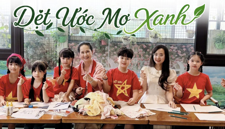 Bỏ điện thoại xuống, những bạn nhỏ cùng ‘Dệt ước mơ xanh’ - Ảnh 1.
