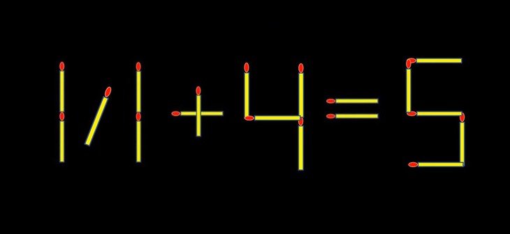 Thử tài IQ: Di chuyển một que diêm để 11+4=9 thành phép tính đúng - Ảnh 2.