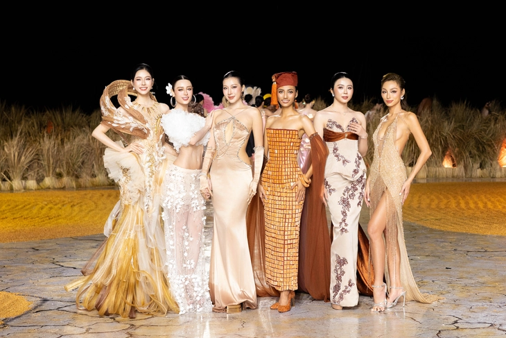 Vietnam Beauty Fashion Fest mang cả mùa gặt lên sàn diễn - Ảnh 8.