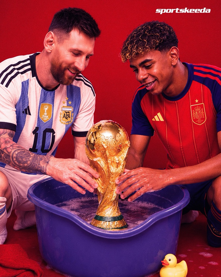 Tác giả bức ảnh Messi bế Yamal: 'Tôi không biết em bé là ai' - Ảnh 3.