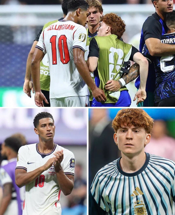 Danh tính nam cầu thủ Argentina 'vô duyên' bị Belingham tát đầu - Ảnh 1.