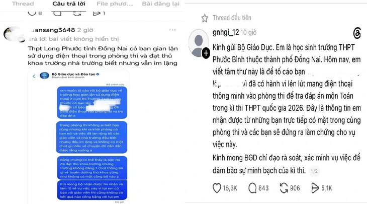 Công an Đồng Nai làm việc với người đăng tin sai về kỳ thi tốt nghiệp THPT 2026 - Ảnh 1.