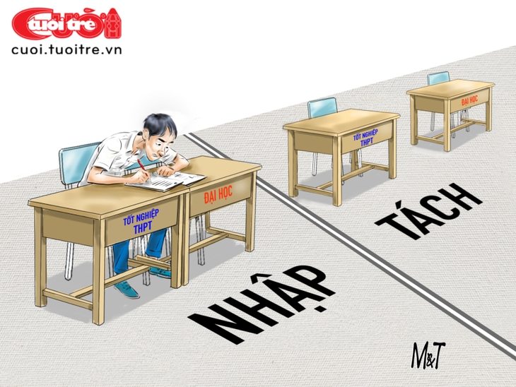 Thi tốt nghiệp THPT và thi đại học: Nhập hay tách? - Ảnh 1.