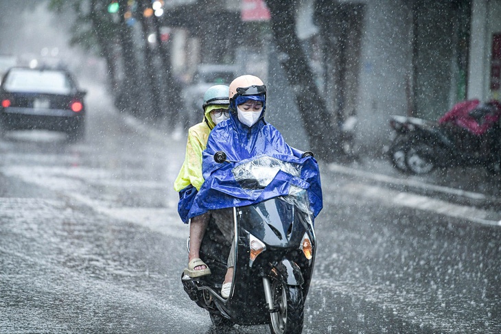 Bắc Bộ có đợt mưa rất to - Ảnh 1.