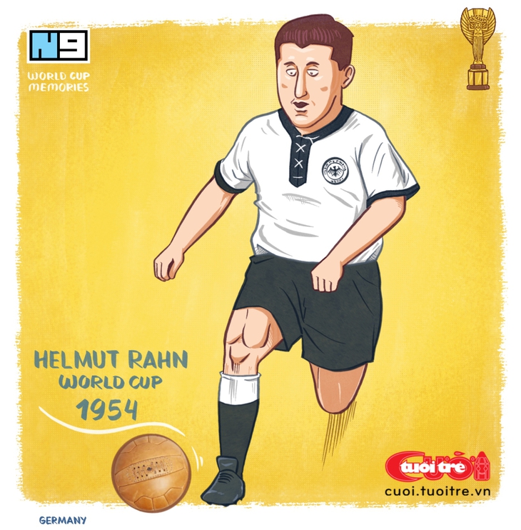 Tượng đài World Cup P.5: Helmut Rahn, người viết nên 'Phép màu Bern' - Ảnh 1.