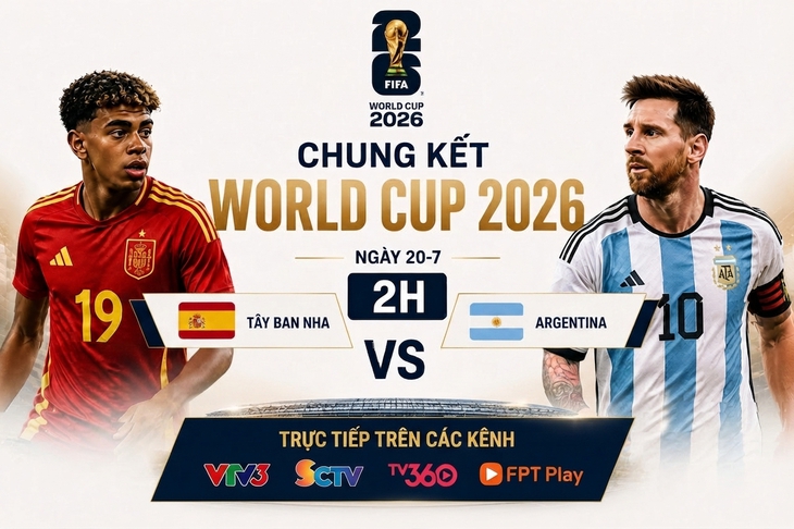 Lịch trực tiếp chung kết World Cup 2026: Tây Ban Nha đấu Argentina - Ảnh 1.