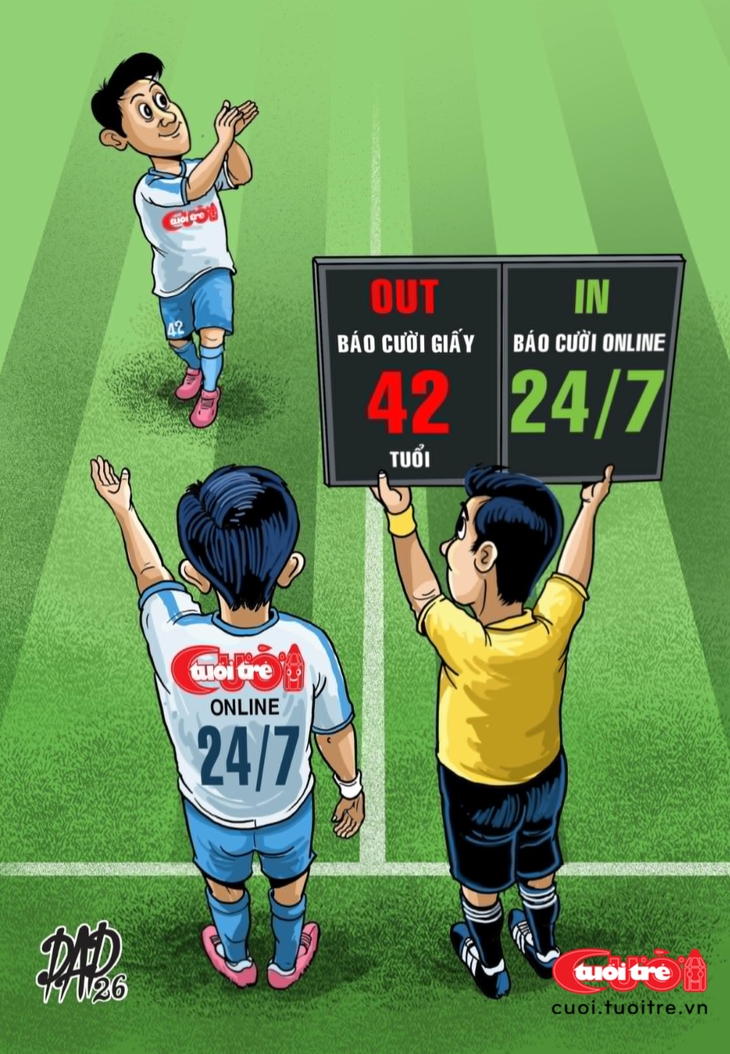 Tuổi Trẻ Cười thay cầu thủ - Ảnh 1.