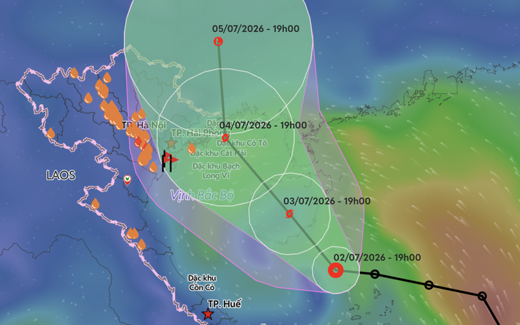 Bão số 1 vừa hình thành trên Biển Đông, hướng vào biển Quảng Ninh - Hải Phòng - Ảnh 3.