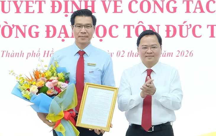 Tái bổ nhiệm PGS.TS Trần Trọng Đạo làm hiệu trưởng Trường đại học Tôn Đức Thắng - Ảnh 1.