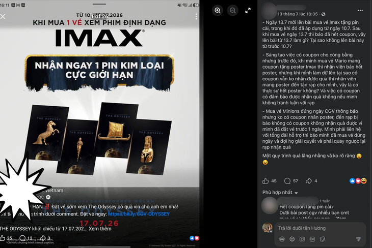 Khán giả bức xúc vì quà tặng IMAX The Odyssey hết sớm, quy trình gây tranh cãi - Ảnh 2.