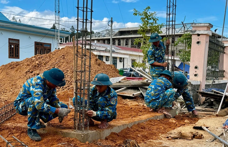 Cận cảnh trường biên giới mọc lên thần tốc từ công sức bộ đội Sư đoàn Phòng không 375 - Ảnh 4.