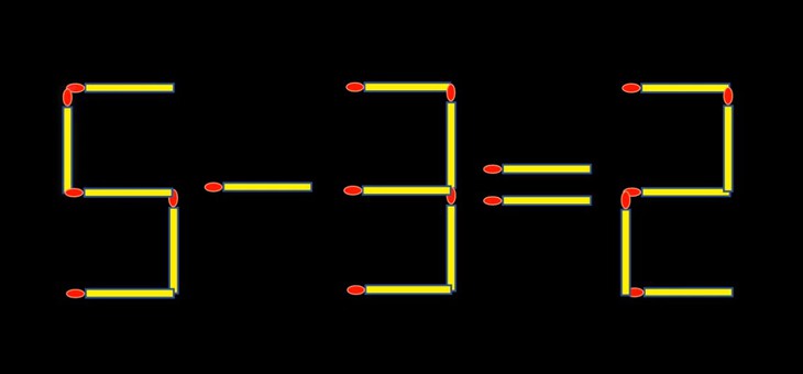 Thử tài IQ: Di chuyển một que diêm để 21-2=8 thành phép tính đúng - Ảnh 1.