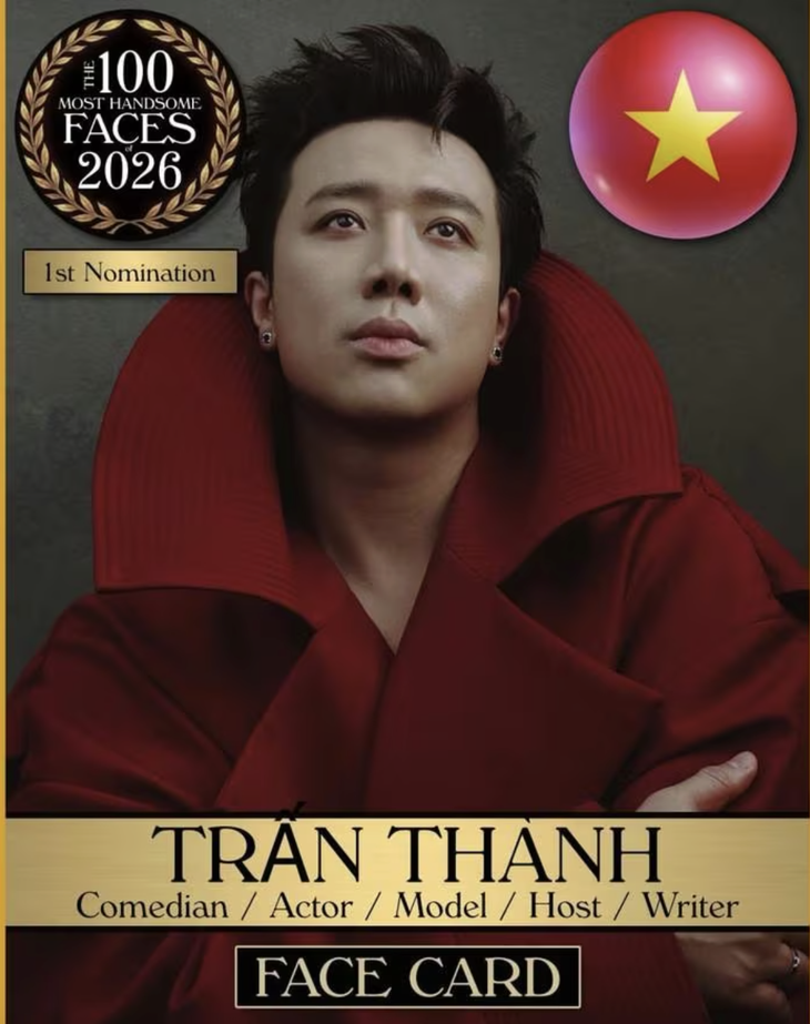 Trấn Thành có tên trong đề cử 100 gương mặt đẹp trai nhất thế giới - Ảnh 3.
