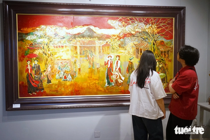 Mình hạc xương mai và sắc xanh sơn mài của Đặng Kim Long - Ảnh 5.