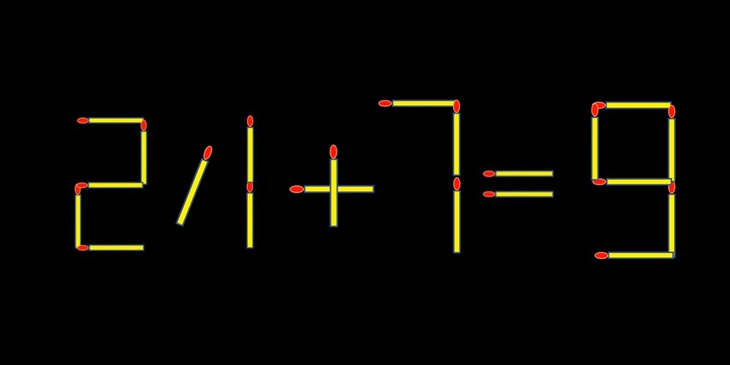 Thử tài IQ: Di chuyển một que diêm để 21+7=8 thành phép tính đúng - Ảnh 2.