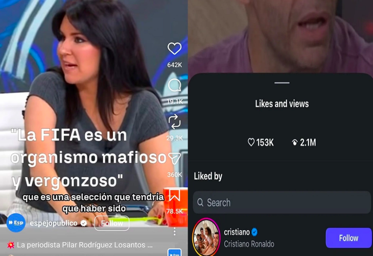 Ronaldo ấn rồi xoá icon 'thích' bài viết tố FIFA chống lưng Messi và Argentina  - Ảnh 1.