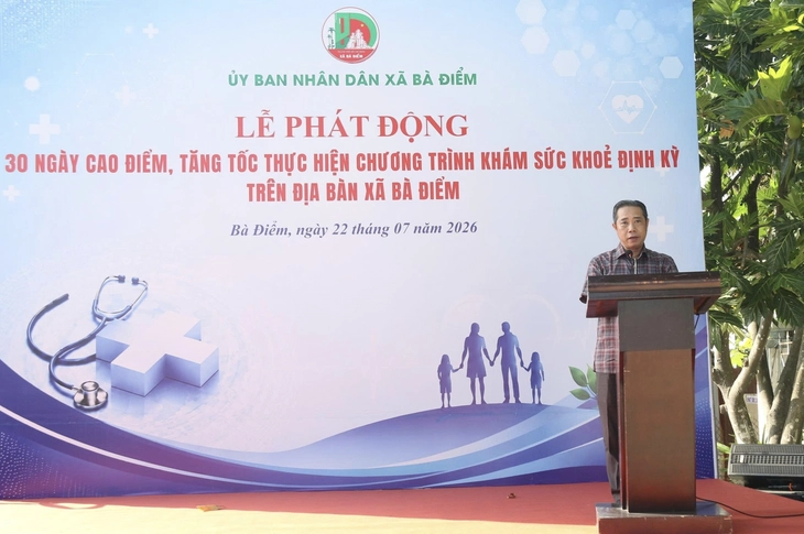 Xã dẫn đầu khám sức khỏe định kỳ tại TP.HCM phát động 30 ngày cao điểm, tăng tốc - Ảnh 2.