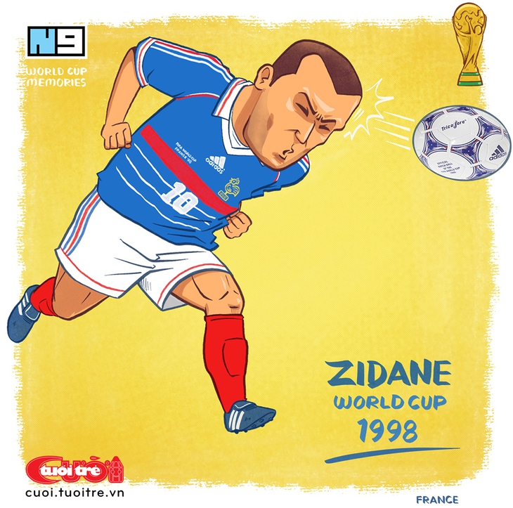 Tượng đài World Cup P.16: Thế giới rung lắc vì cái đầu hói của Zinedine Zidane - Ảnh 1.