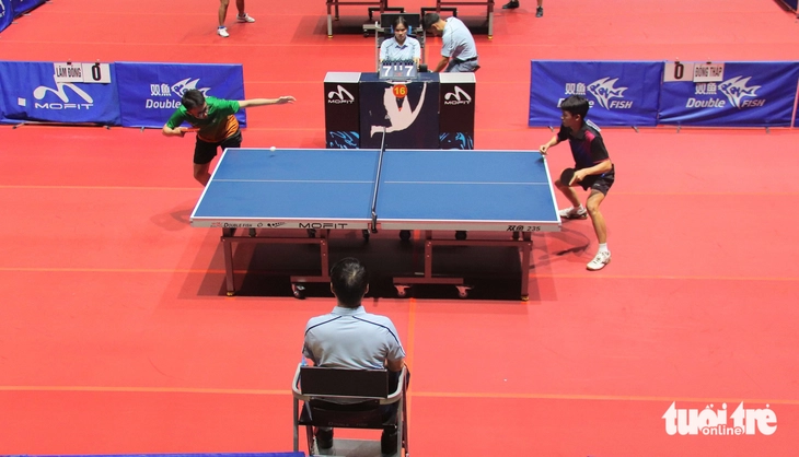Gần 700 vận động viên tranh tài tại Giải vô địch bóng bàn trẻ, thiếu niên, nhi đồng quốc gia 2026 - Ảnh 5.