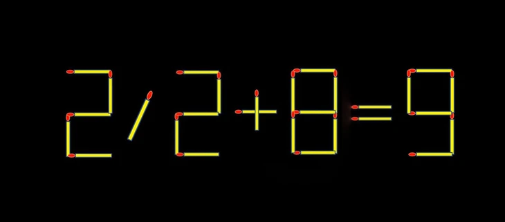 Thử tài IQ: Di chuyển một que diêm để 22+8=8 thành phép tính đúng - Ảnh 1.