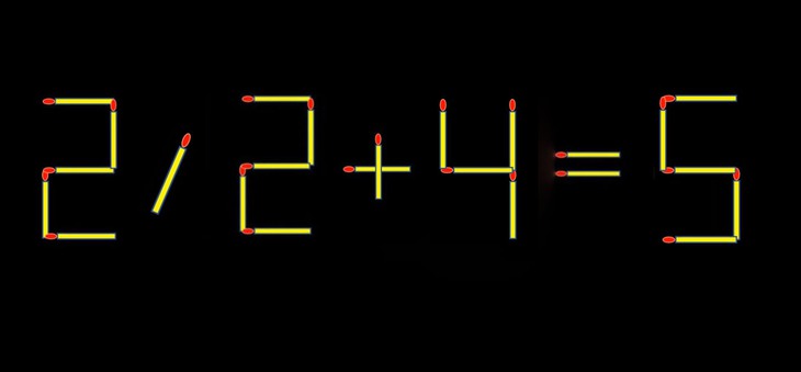 Thử tài IQ: Di chuyển một que diêm để 22+4=9 thành phép tính đúng - Ảnh 2.