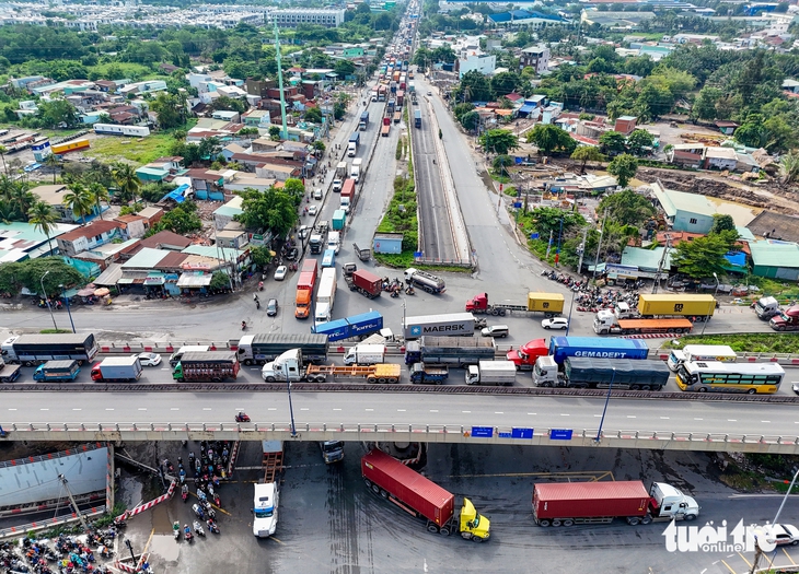 Nút giao Mỹ Thủy 4 tầng, 'van điều tiết' dòng xe cụm cảng Cát Lái TP.HCM - Ảnh 6.