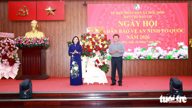 Trung tâm chỉ huy hình ảnh dùng camera AI ở Hóc Môn góp phần đảm bảo an ninh trật tự - Ảnh 2.