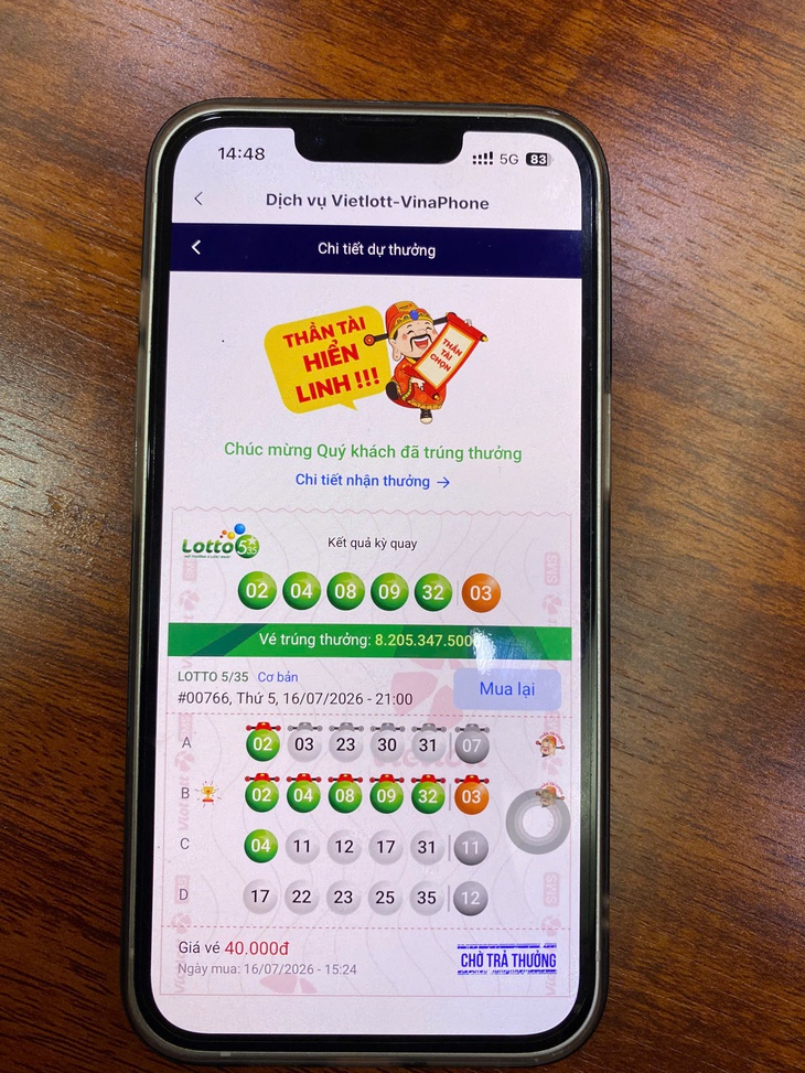 Cựu quân nhân trúng vé số Lotto 5 / 35 hơn 8 , 2 tỉ đồng khi làm vườn - Ảnh 2.